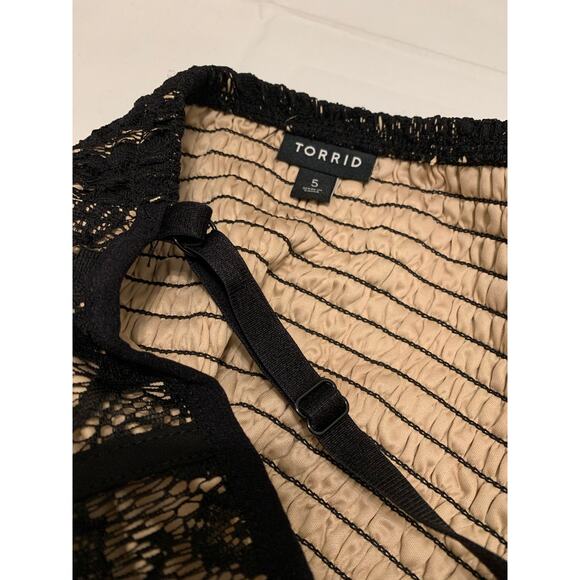 Torrid Lace Corset Tank Top Adjustable Straps Form Slimming Whimsigoth Sz 5 5X - Picture 6 of 7